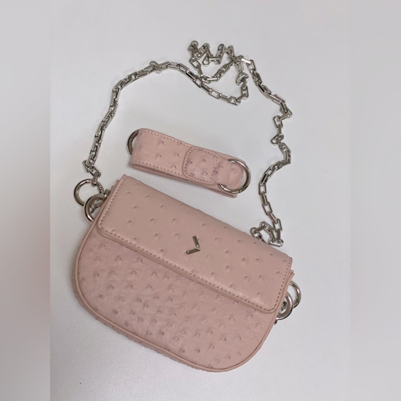 New. Ruve, vegan ostrich skin crossbody bag. - Picture 1 of 5